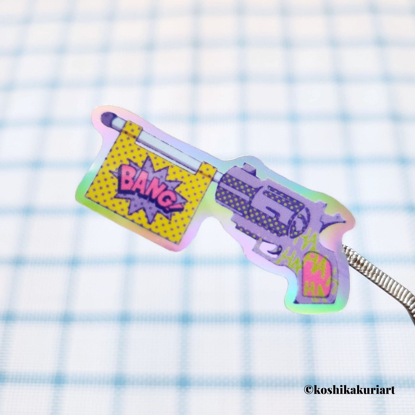 Opossum Joker Holographic Sticker Sheet A6