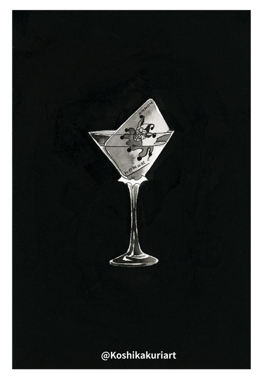 "ACE"-Original Batkokes Hand-Painted Postcard Set of 2-