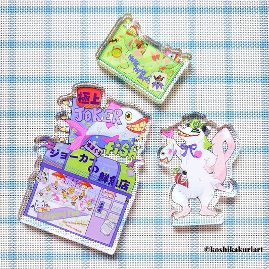 Opossum Joker's Fish Shop Acrylic Stander Set