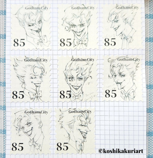 Joker's 85th Anniversary Stamp Sticker Set of 8